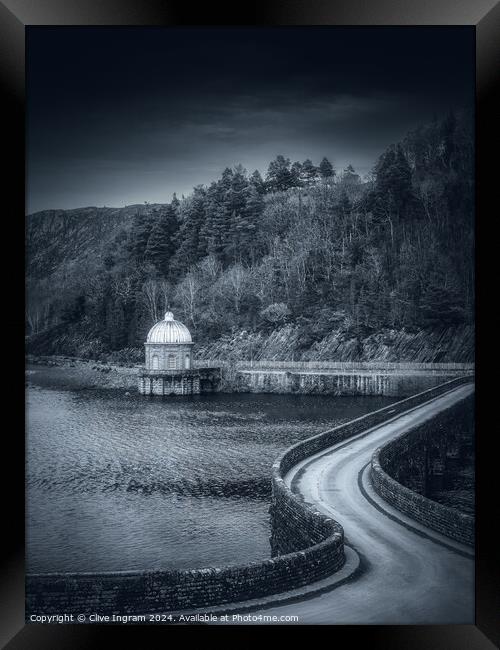 Pump House black and white Framed Print by Clive Ingram