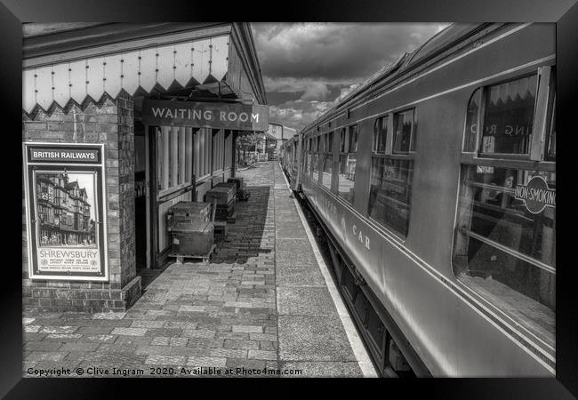 Capturing Nostalgia on the Severn Valley Railway Framed Print by Clive Ingram
