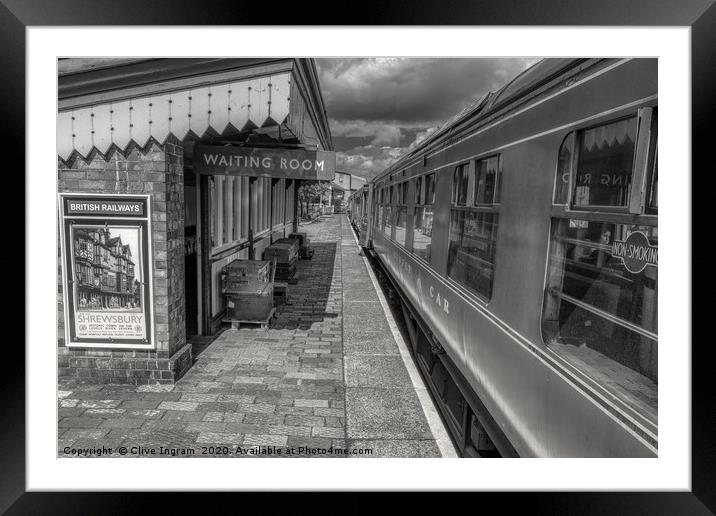 Capturing Nostalgia on the Severn Valley Railway Framed Mounted Print by Clive Ingram
