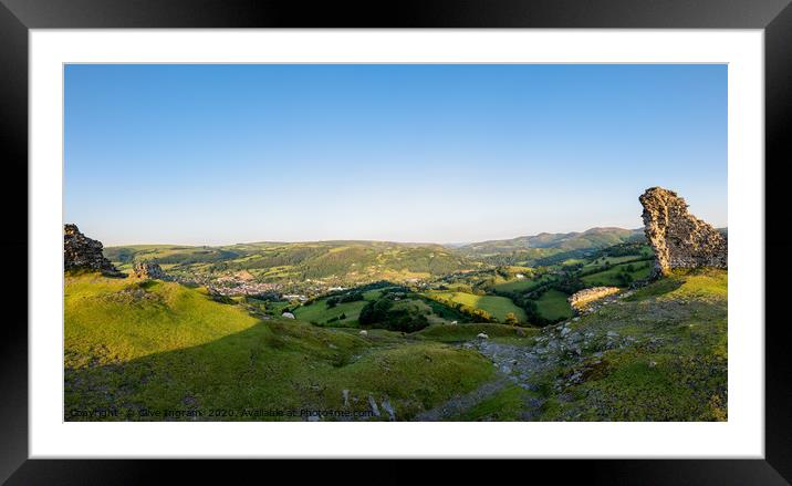 Majestic Dawn Overlooking the Welsh Mountains Framed Mounted Print by Clive Ingram