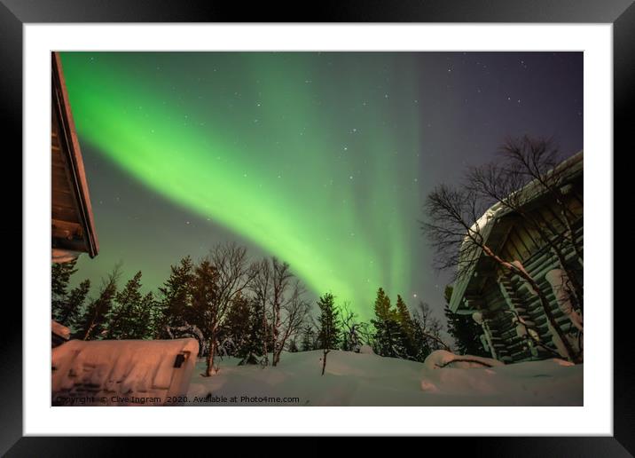 Enchanting Arctic lights Framed Mounted Print by Clive Ingram