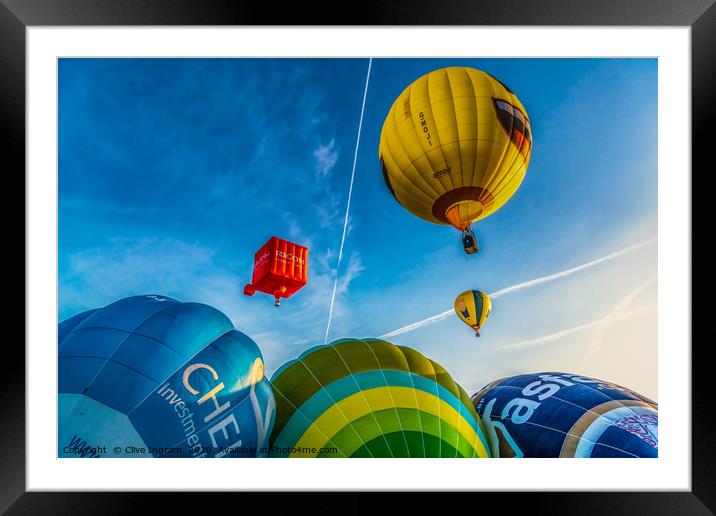 Colourful Dreams Take Flight Framed Mounted Print by Clive Ingram