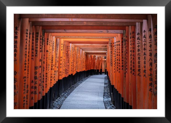 Fushimi Inari Framed Mounted Print by Ben Griffin