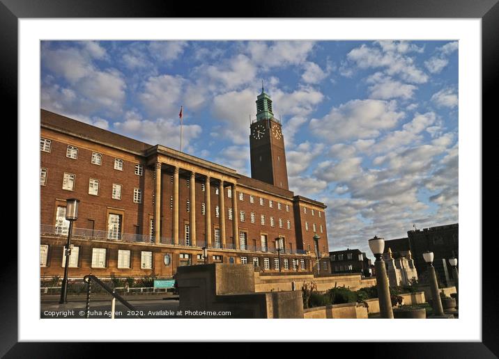 Norwich City Hall Framed Mounted Print by Juha Agren