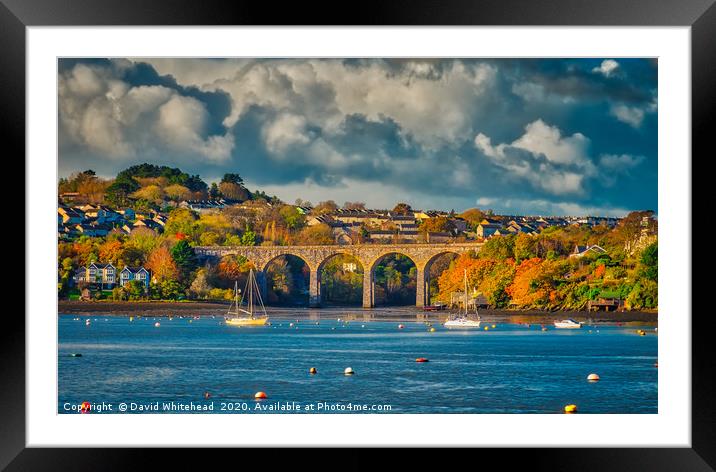 Distant Bridge Framed Mounted Print by David Whitehead