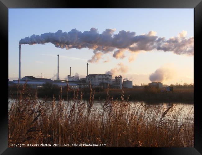 The British Sugar Factory at Sun rise, Cantley Framed Print by Lewis Platten