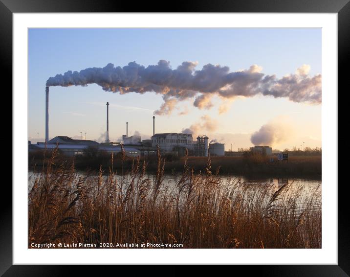 The British Sugar Factory at Sun rise, Cantley Framed Mounted Print by Lewis Platten
