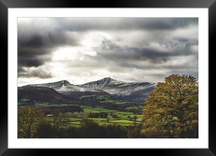 Pen Y Fan Winter Framed Mounted Print by Marc Jones