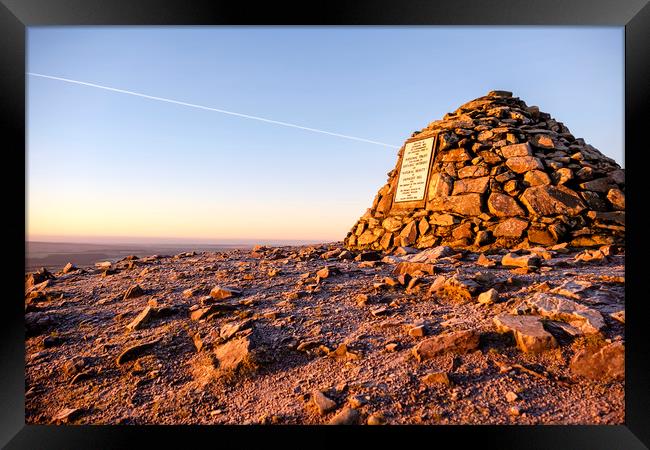 Frosty dawn at Dunkery Beacon Framed Print by Shaun Davey
