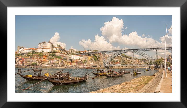 Ponte Luís I Bridge, Porto Framed Mounted Print by Shaun Davey