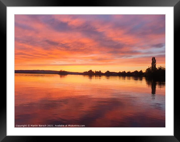 Lake Zug Sunset  Framed Mounted Print by Martin Baroch