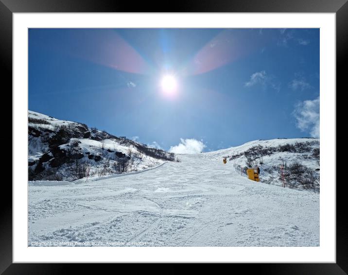 Andermatt ski slope Framed Mounted Print by Martin Baroch