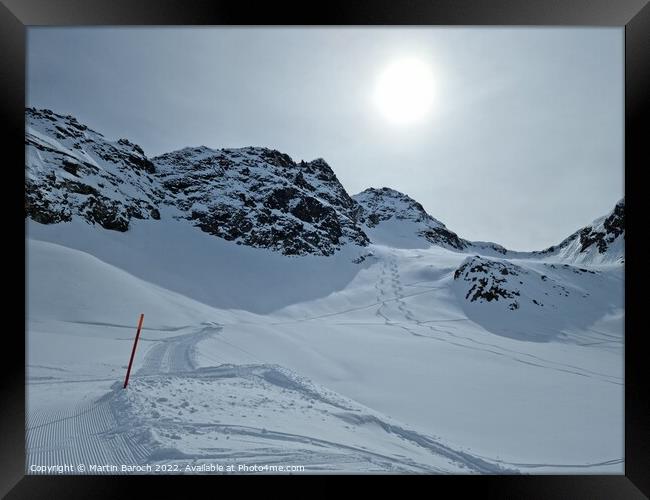 Skier's dream Andermatt  Framed Print by Martin Baroch
