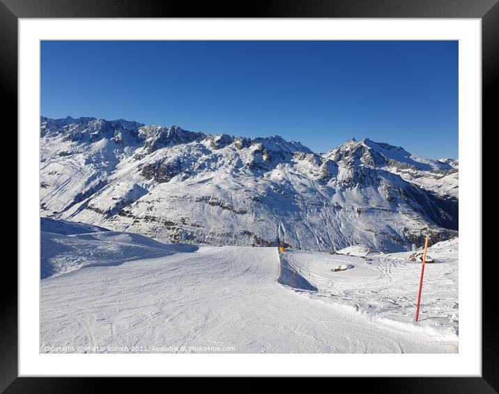 On the Sun Slope above Andermatt  Framed Mounted Print by Martin Baroch