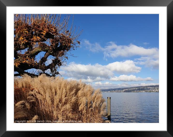 Autumn at Lake Zurich Framed Mounted Print by Martin Baroch