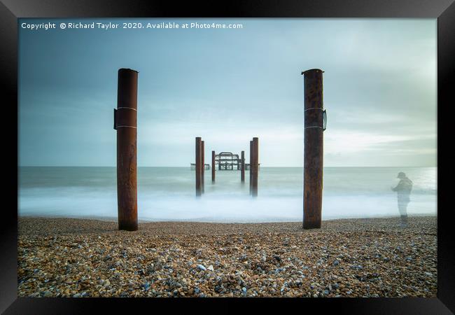 Ghost of the Pier Framed Print by Richard Taylor