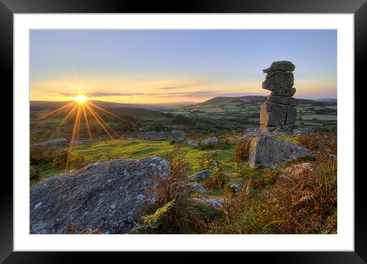 Dartmoor sunset  Framed Mounted Print by Thomas Dobner