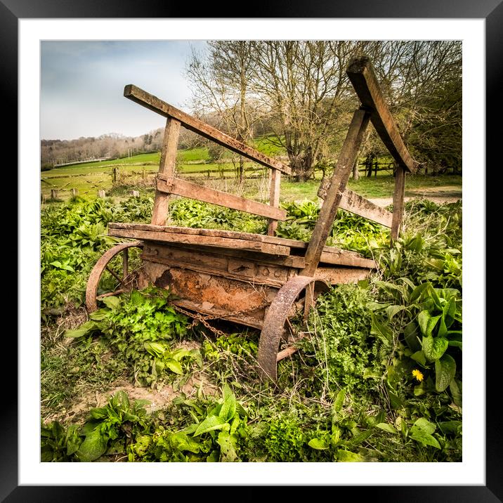 Hampton Loade ferry cart.  Framed Mounted Print by Steve Taylor