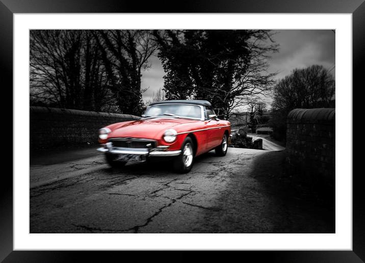 'Lil  Red Roadster  Framed Mounted Print by Steve Taylor