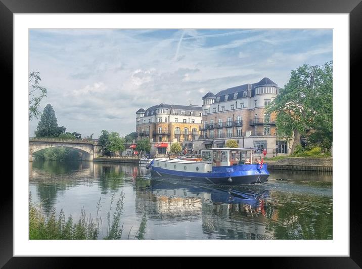 River Thames at St Aines  Framed Mounted Print by Steve Taylor
