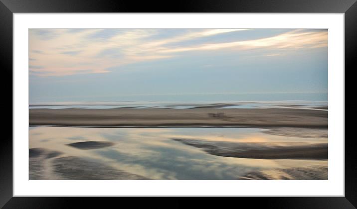 Where land, sea and sky meet  Framed Mounted Print by Steve Taylor