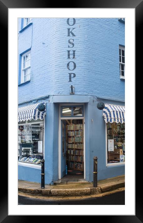 Little Blue Book (shop) Framed Mounted Print by Steve Taylor