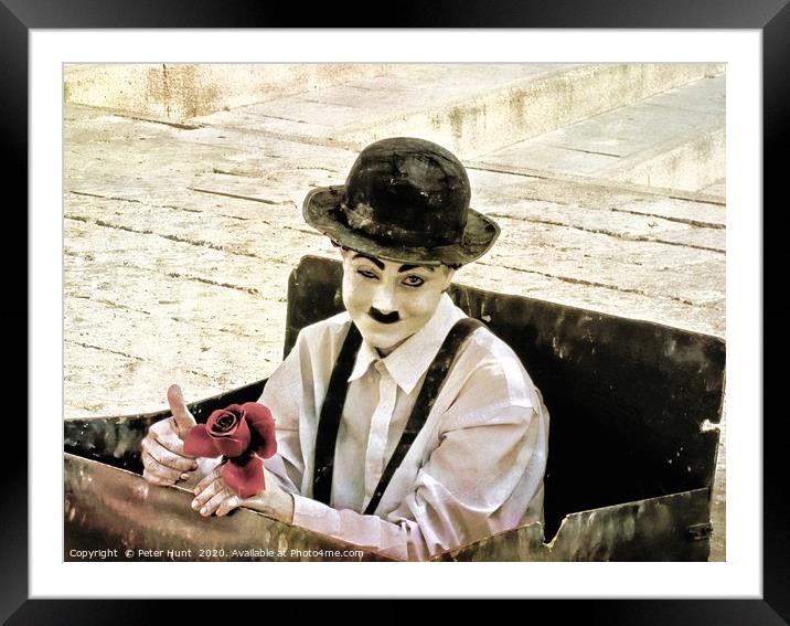 Charlie Chaplin  Framed Mounted Print by Peter Hunt