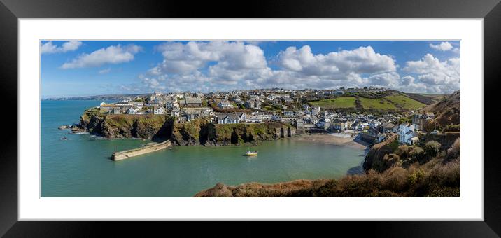  Port Issac harbour, Cornwall Framed Mounted Print by Mick Blakey