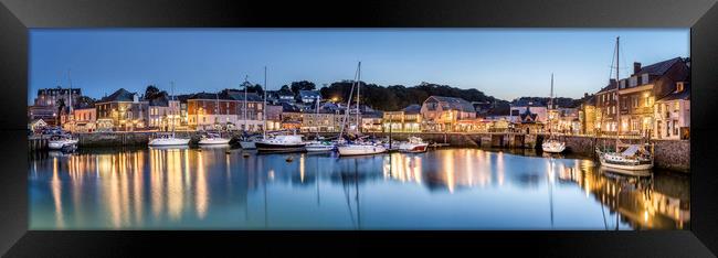 Padstow Harbour at Dusk, Cornwall Framed Print by Mick Blakey