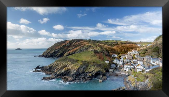 Harbour view, Portloe, Cornwall Framed Print by Mick Blakey