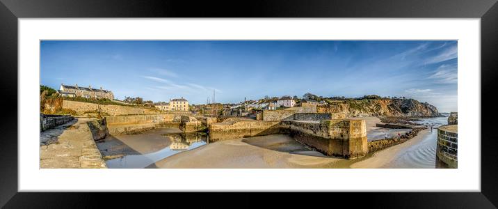 Charlestown Harbour at Low Water Framed Mounted Print by Mick Blakey