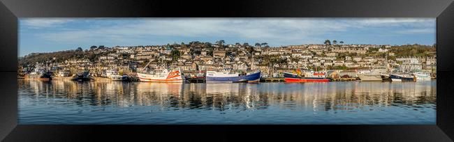 Newlyn Fishing Fleet Framed Print by Mick Blakey