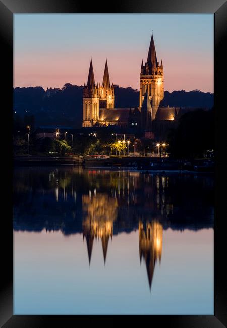 Cathedral Reflections, Truro, Cornwall Framed Print by Mick Blakey