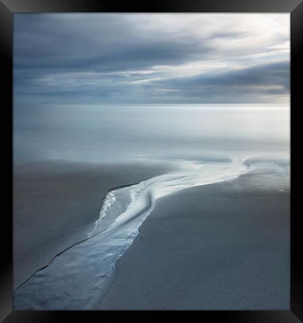 Serene Seascape, Pentewan Sands, Cornwall Framed Print by Mick Blakey