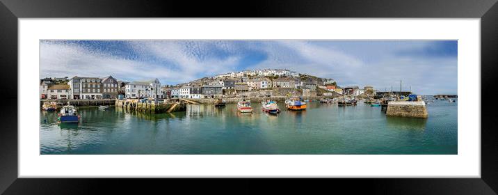 Inner Harbour, Mevagissey, Cornwall Framed Mounted Print by Mick Blakey