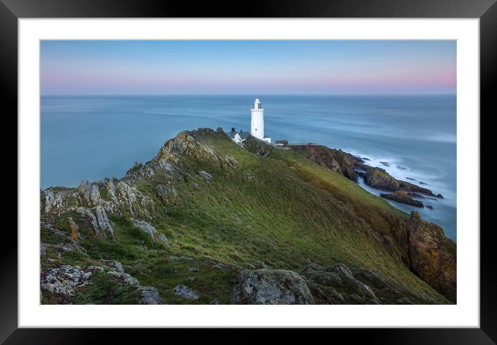 Late Light, Start Point Lighthouse, Devon Framed Mounted Print by Mick Blakey