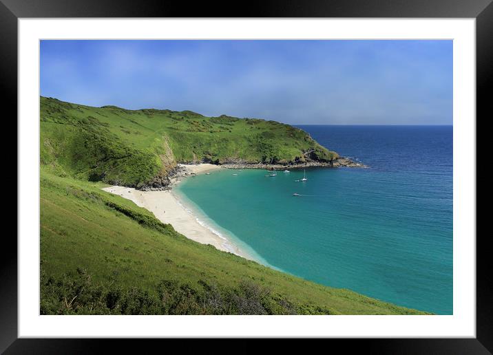  Lantic Bay, Cornwall Framed Mounted Print by Mick Blakey