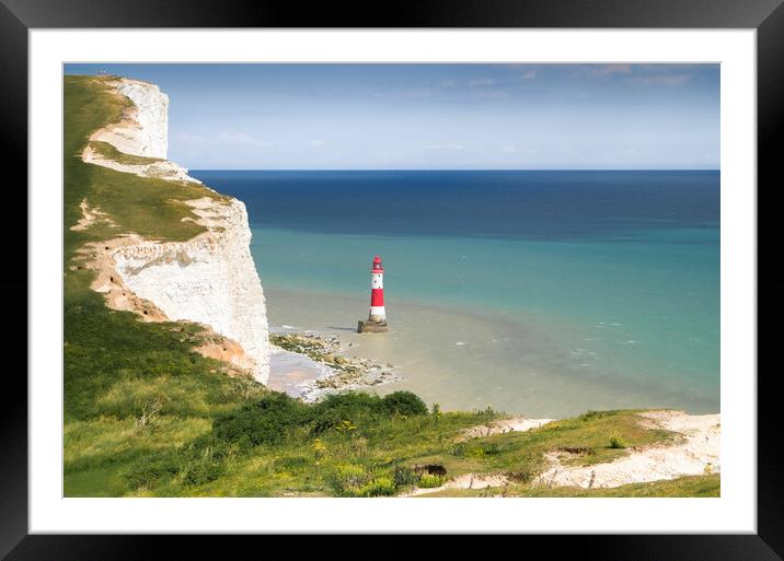 Beachy Head Lighthouse Framed Mounted Print by Mark Jones