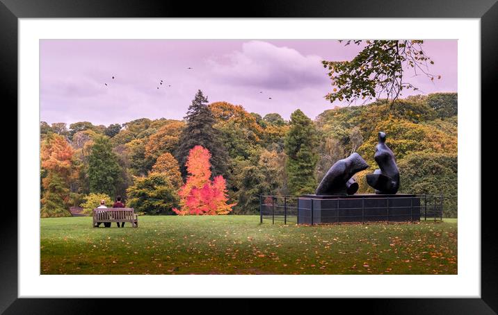 Two Pieces on Hampstead Heath Framed Mounted Print by Mark Jones