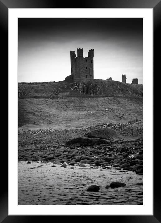 Dunstanburgh Castle, Northumberland Framed Mounted Print by Mark Jones