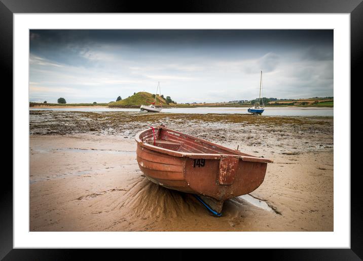 Boats in Alnmouth Harbour Framed Mounted Print by Mark Jones