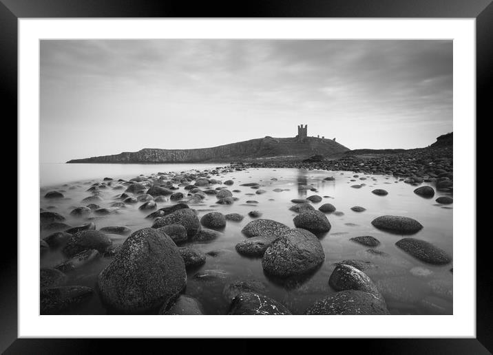 Dunstanburgh Castle Framed Mounted Print by Mark Jones