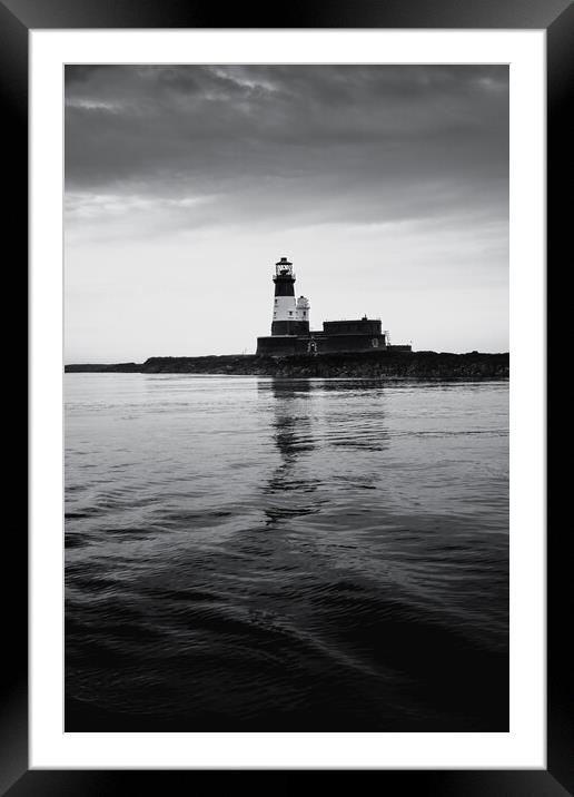 Longstone Lighthouse, Farne Islands, Northumberlan Framed Mounted Print by Mark Jones