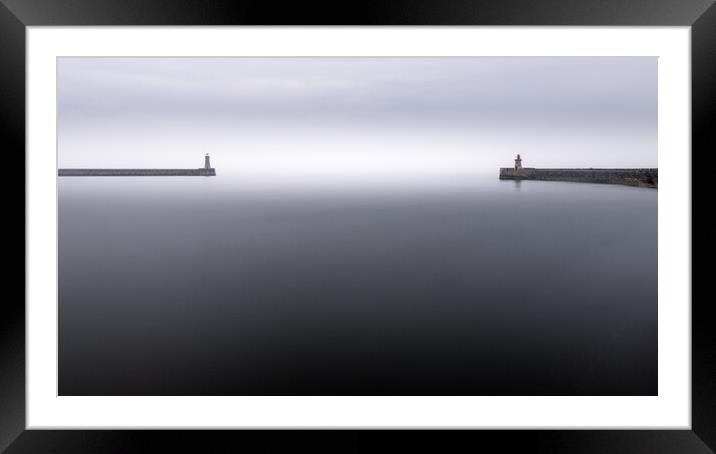 Mouth of the Tyne Framed Mounted Print by Mark Jones