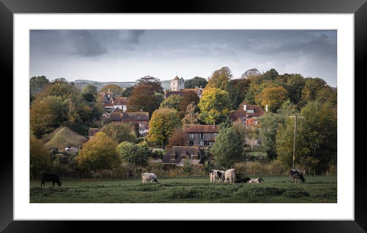 Burpham Framed Mounted Print by Mark Jones