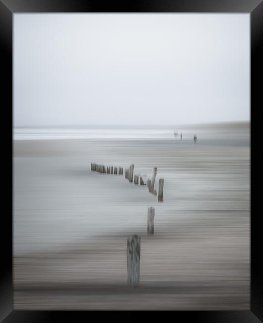 Abstract Beach Framed Print by Mark Jones