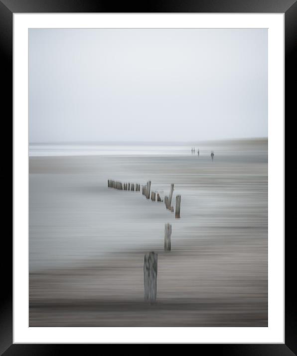 Abstract Beach Framed Mounted Print by Mark Jones