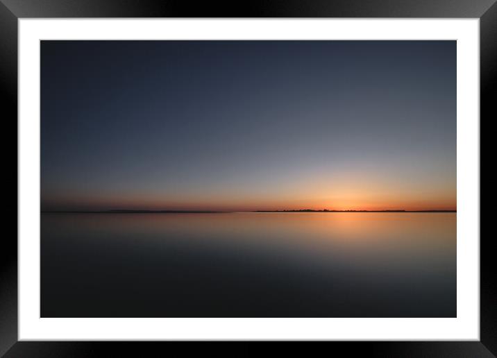 West Wittering Sunset Framed Mounted Print by Mark Jones