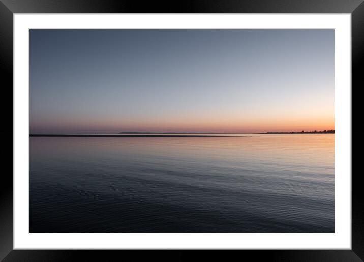 West Wittering Sunset Framed Mounted Print by Mark Jones