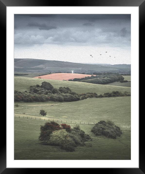 English Countryside Framed Mounted Print by Mark Jones